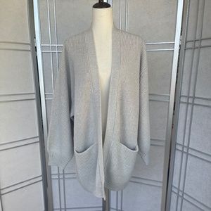 Wilfred Gray Open-Front Cardigan
